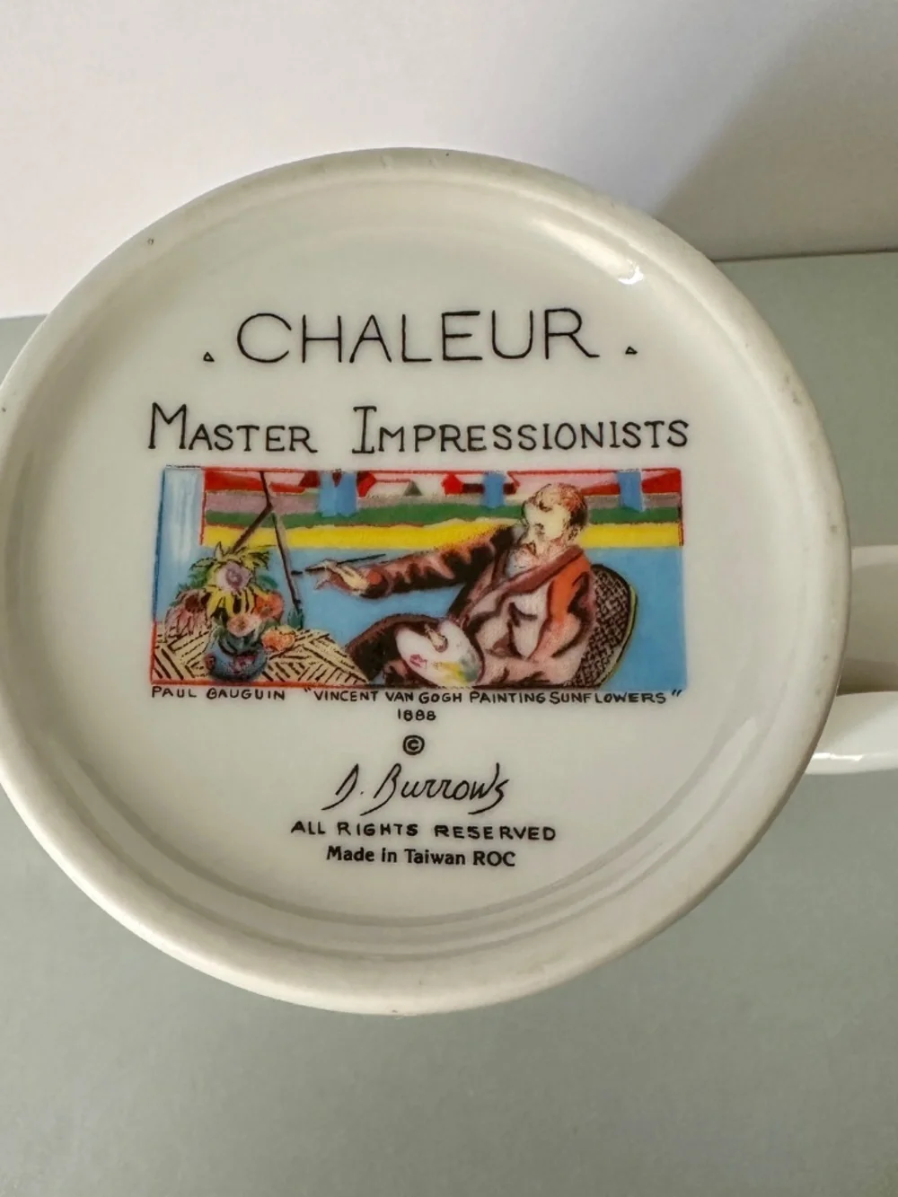 Chaleurs Master Impressionist Collection Mug of Edgar Degas Horse & Jockey